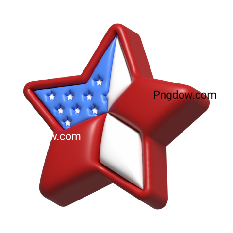 USA Independence Day 3d icon Star for free