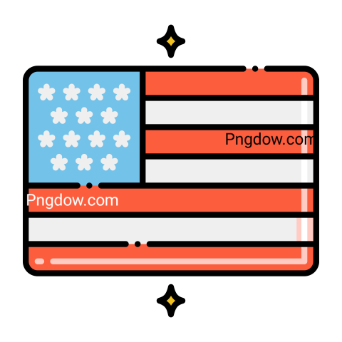 Independence day usa icon, transparent background, for free