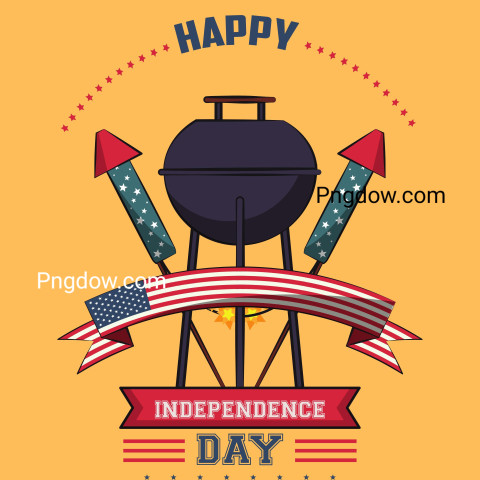 Happy Independence Day, 4th of July national holiday  Lettering image design vector illustration (2)