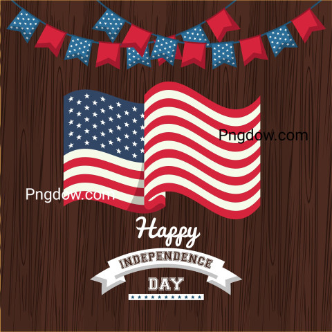 Happy Independence Day, 4th of July national holiday  Lettering image design vector illustration (3)