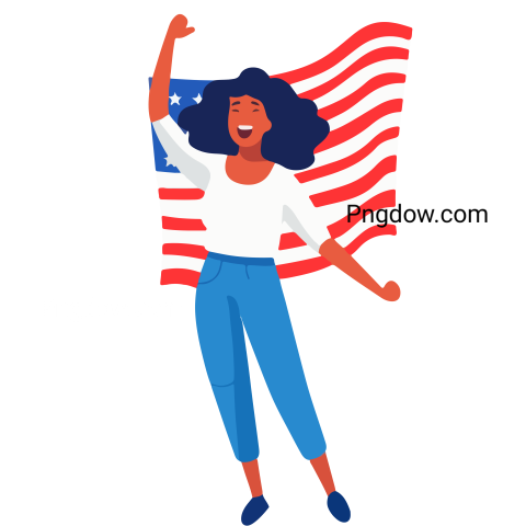Free 4th of July Png images, Independence Day USA clipart, patriotic Png images, American flag transparent background, (73)