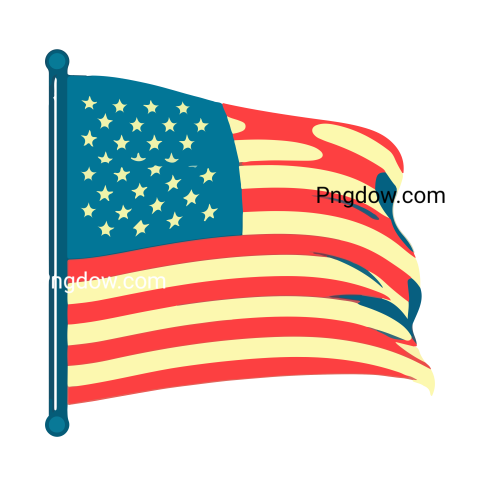 Free 4th of July Png images, Independence Day USA clipart, patriotic Png images, American flag transparent background, (34)