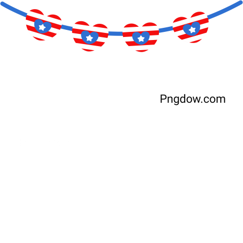 Free 4th of July Png images, Independence Day USA clipart, patriotic Png images, American flag transparent background, (10)