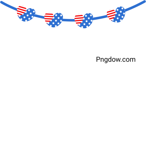 Free 4th of July Png images, Independence Day USA clipart, patriotic Png images, American flag transparent background, (22)