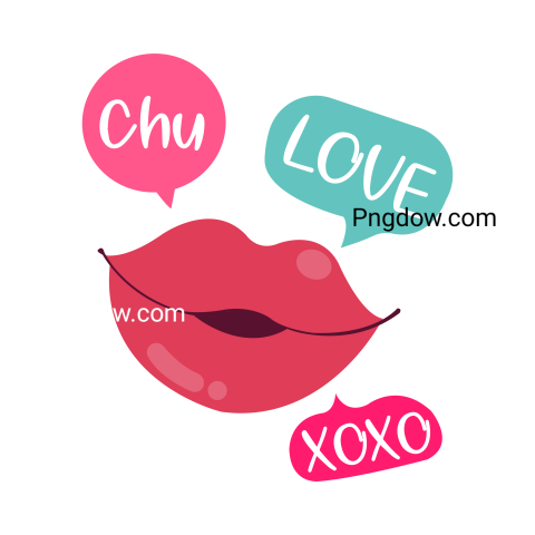 International Kissing Day Transparent Background for, Free Vector, (39)