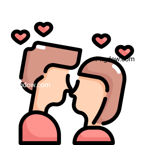 International Kissing Day Transparent Background for, Free Vector, (16)