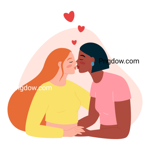 International Kissing Day Transparent Background for, Free Vector, (13)
