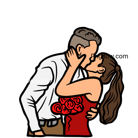 International Kissing Day Transparent Background for, Free Vector, (26)