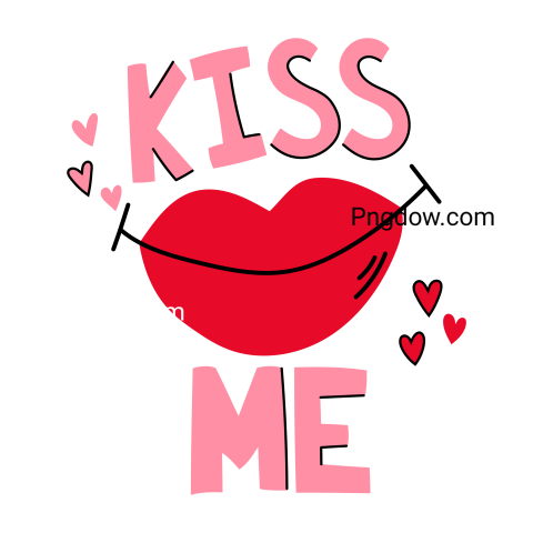 International Kissing Day Transparent Background for, Free Vector, (28)