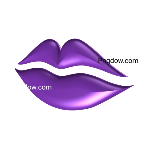International Kissing Day Mouth kiss 3D Transparent Background for, Free Vector, (10)