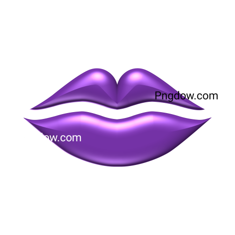 International Kissing Day Mouth kiss 3D Transparent Background for, Free Vector, (5)