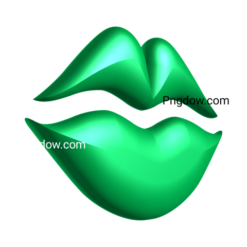 International Kissing Day Mouth kiss 3D Transparent Background for, Free Vector, (3)