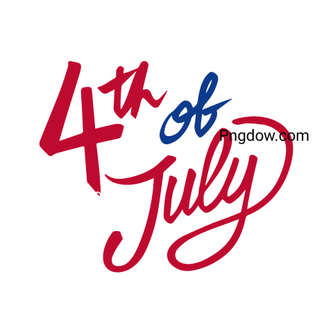 4Th of July  Happy Independence Day Handwritten Lettering, for Free