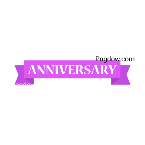 Anniversary  Ribbon with anniversary  Anniversary text, transparent background for free,