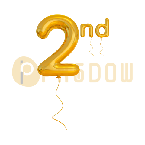 2nd year anniversary gold, transparent background for free,