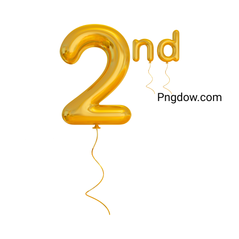 2nd year anniversary gold, transparent background for free,