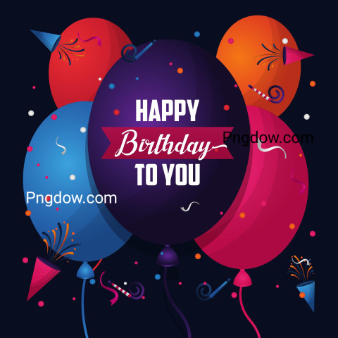 Premium Free Vector, Happy Birthday Card, (8)