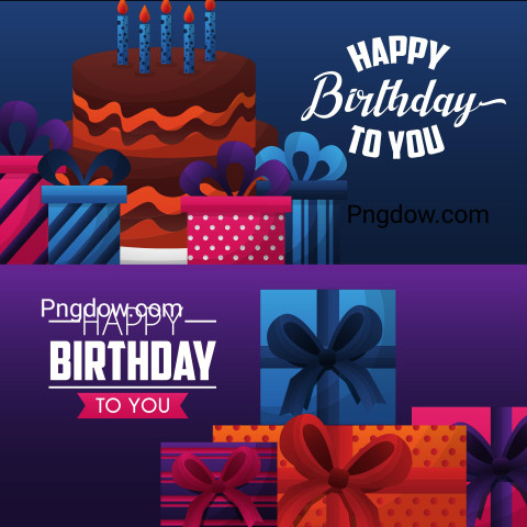 Premium Free Vector, Happy Birthday Card, (29)