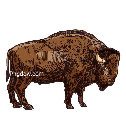 Bison Png image with transparent background for free, Bison, (53)