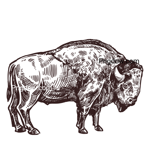 Bison Png image with transparent background for free, Bison, (36)