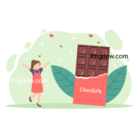 World Chocolate day illustration, Png transparent background for free (5)