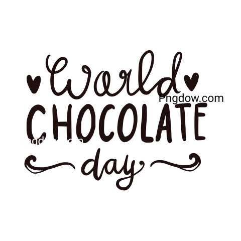 World Chocolate day illustration, Png transparent background for free (38)