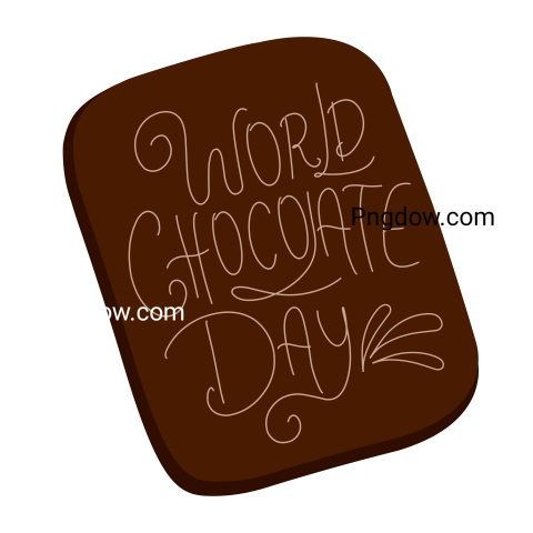 World Chocolate day illustration, Png transparent background for free (17)