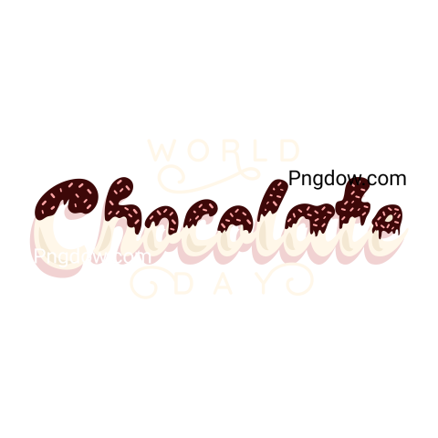World Chocolate day illustration, Png transparent background for free (37)