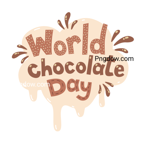 World Chocolate day illustration, Png transparent background for free (35)
