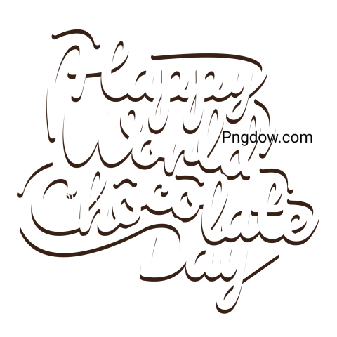 World Chocolate day illustration, Png transparent background for free (31)