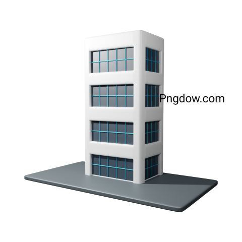3d Office Building Png image for free