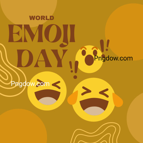 Blue Yellow Modern World Emoji Day Instagram Post, for free (1)