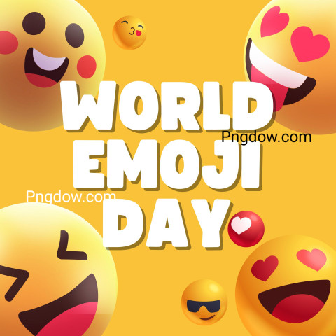Blue Yellow Modern World Emoji Day Instagram Post, for free (9)