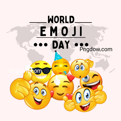 Blue Yellow Modern World Emoji Day Instagram Post, for free (5)