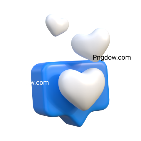 Free Png, Like Icon Design 3D Icon transparent Background (2)