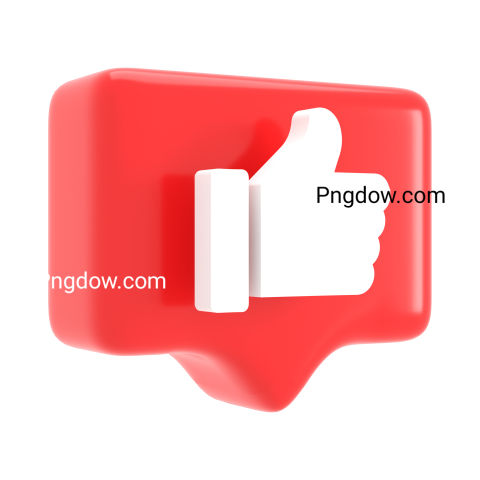 Free Png, Like Icon Design  3D Icon image transparent Background