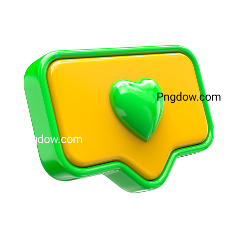 Free Png, Like Icon Design  3D Icon transparent Background