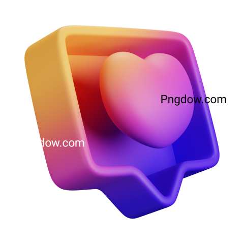 Free Png, 3D Notify Heart image free