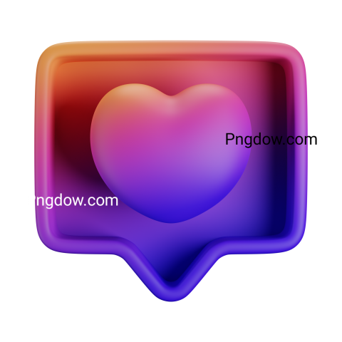 Free Png, 3D Notify Heart