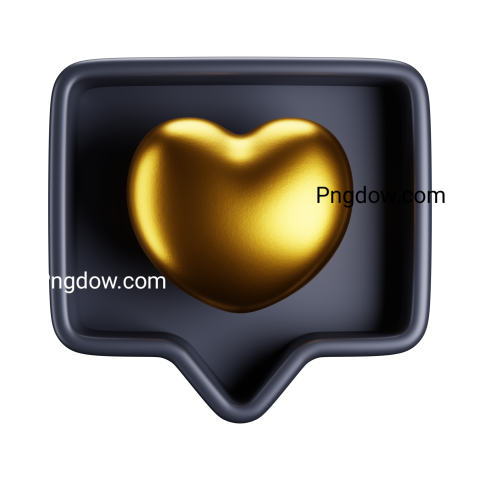 Free Png, 3D Notify Heart image transparent Background