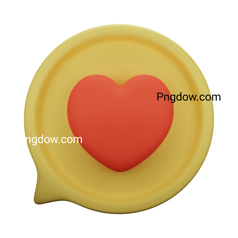 Free Png, love chat 3d icon illustration transparent Background