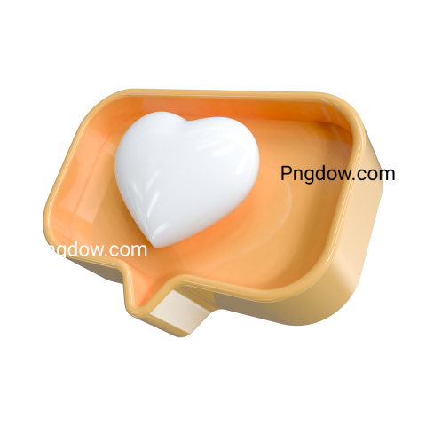 Free Png, 3d like yellow heart transplant background