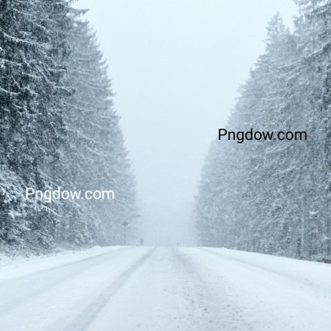 Winter Driving   Winter Road background for free