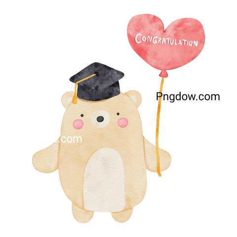 Teddy bear and balloons transparent Background,Teddy bear png, (8)