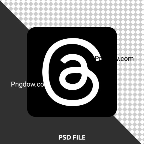 Free PSD, Threads Logo image