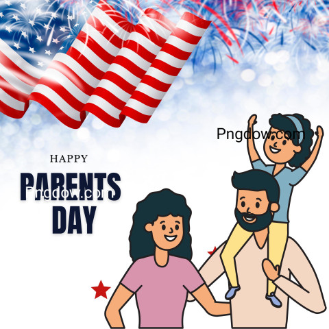 American Parents Day Simple Black Love (2)
