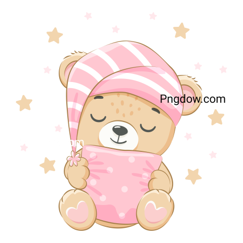 Adorable Bear with Transparent Background Free Download Now! (20)