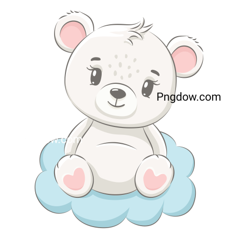 Adorable Bear with Transparent Background Free Download Now! (24)