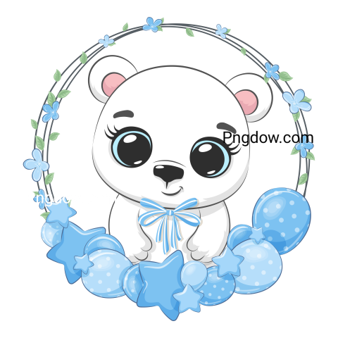 Adorable Bear with Transparent Background Free Download Now! (27)