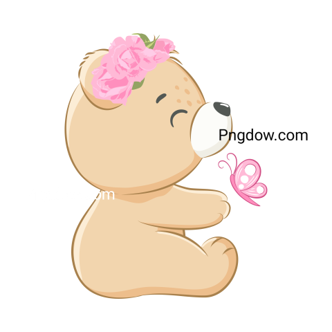 Adorable Bear with Transparent Background Free Download Now! (30)